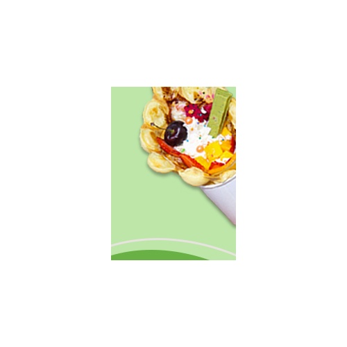 Bánh Waffle Kẹp Kem Trái Cây