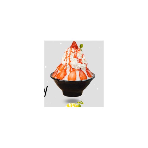 Bingsu Dâu Tây Tuyết Hoa