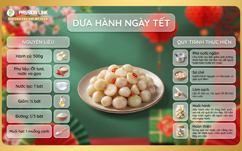 cách làm dưa hành ăn tết