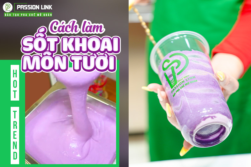 cách làm sốt khoai môn tươi hot trend