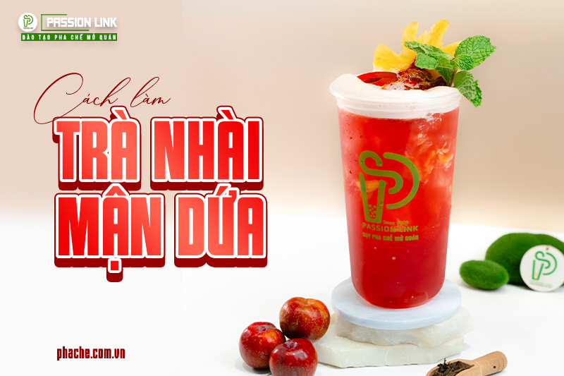 cách làm trà nhài mận dứa