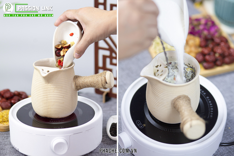 cách làm trà sữa nóng
