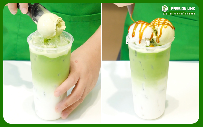 cách làm triple matcha