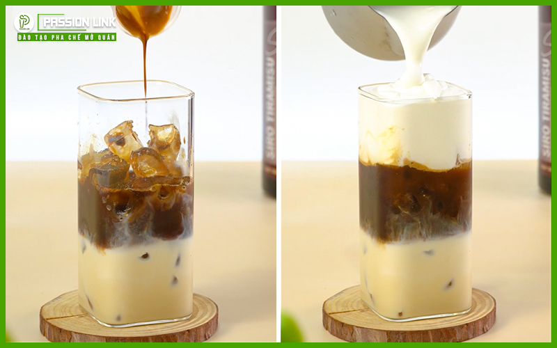 cách pha cà phê tiramisu