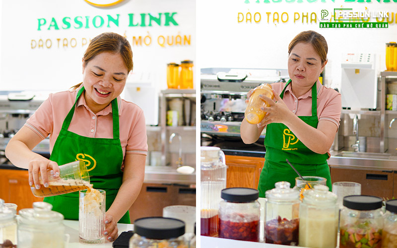 cách pha trà trái cây ngâm đường