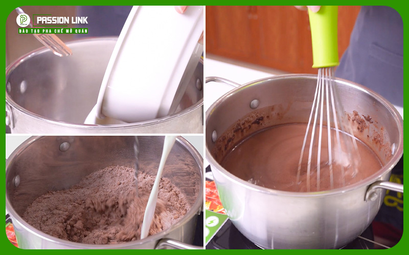 công thức cacao dầm trân châu đường đen