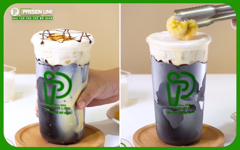 công thức sữa chuối socola