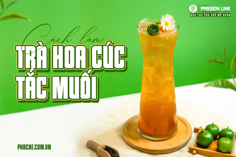 công thức trà hoa cúc tắc muối