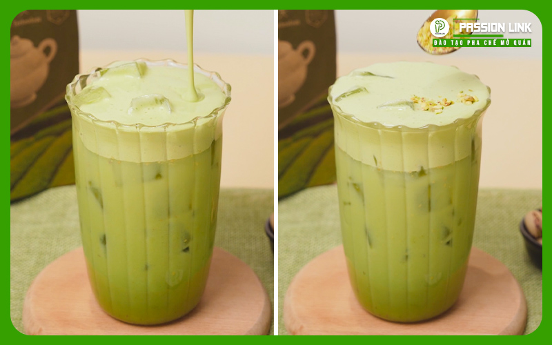 công thức trà sữa hạt dẻ cười