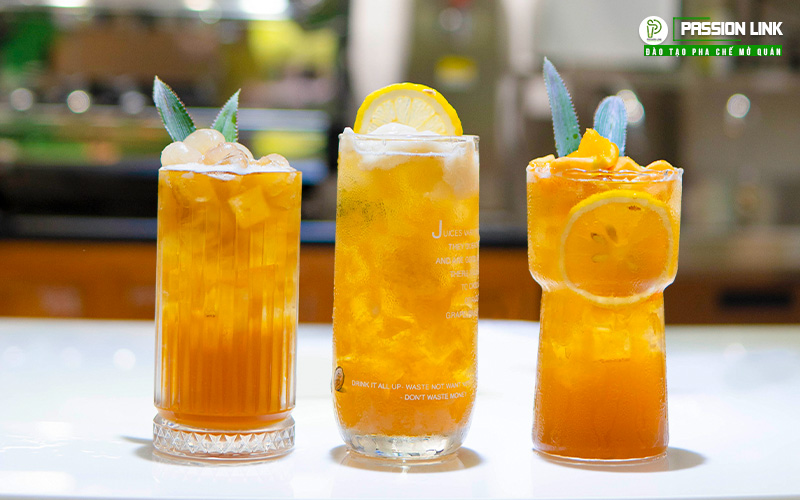 công thức trà trái cây tươi ngâm đường