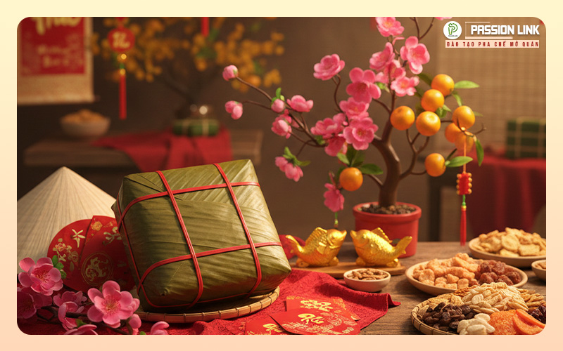 học làm bánh chưng chay ngày tết