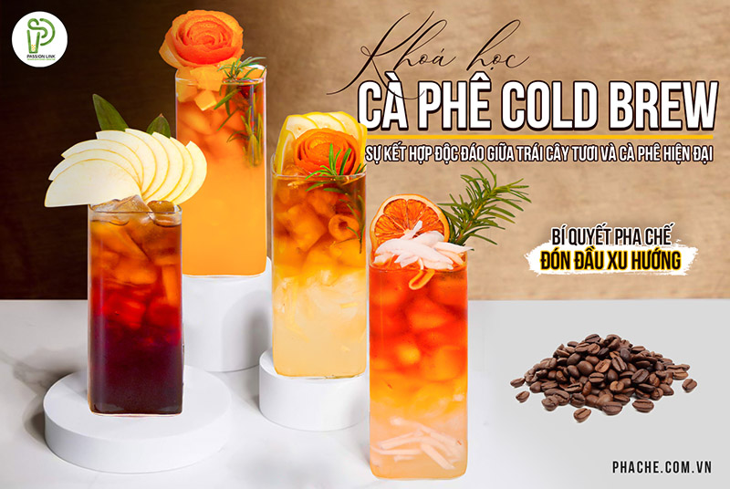học pha chế cà phê cold brew mở quán