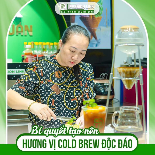 học pha chế cà phê cold brew pl