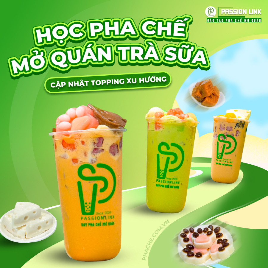 học pha chế mở quán trà sữa