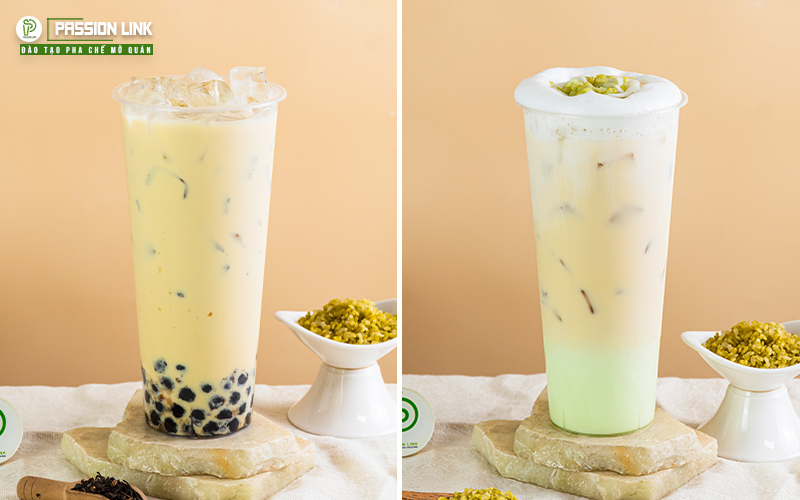 học pha chế trà sữa cốm non mở quán