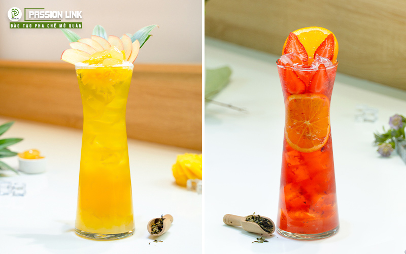 học pha chế trà trái cây mở quán thương hiệu