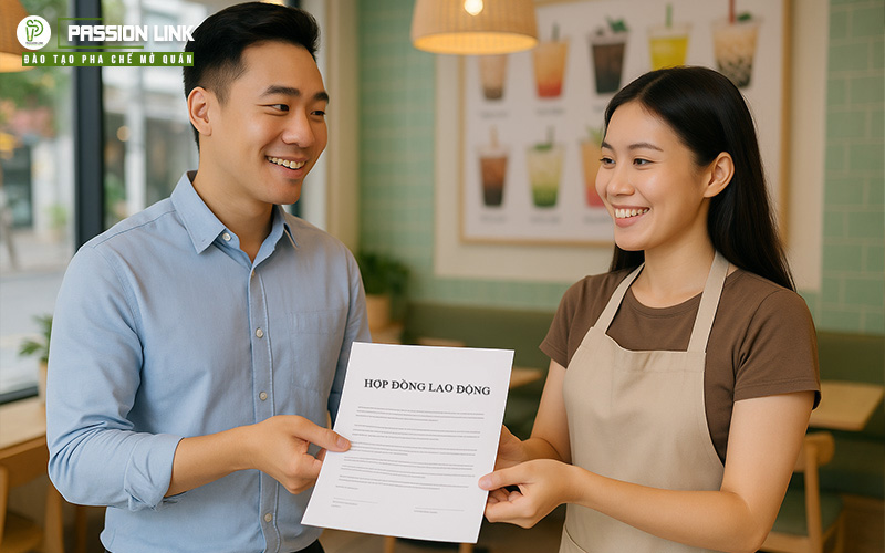 hợp đồng lao động cho nhân viên quán