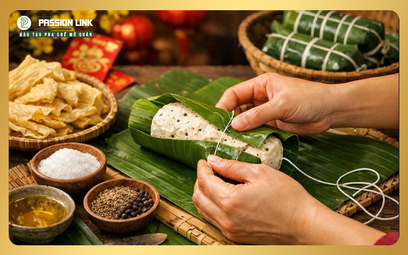 hướng dẫn gói giò lụa chay