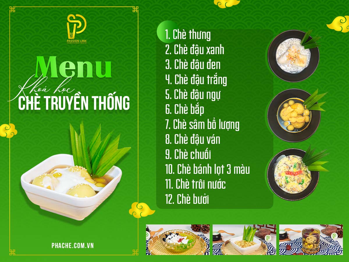 menu chè truyền thống passion link