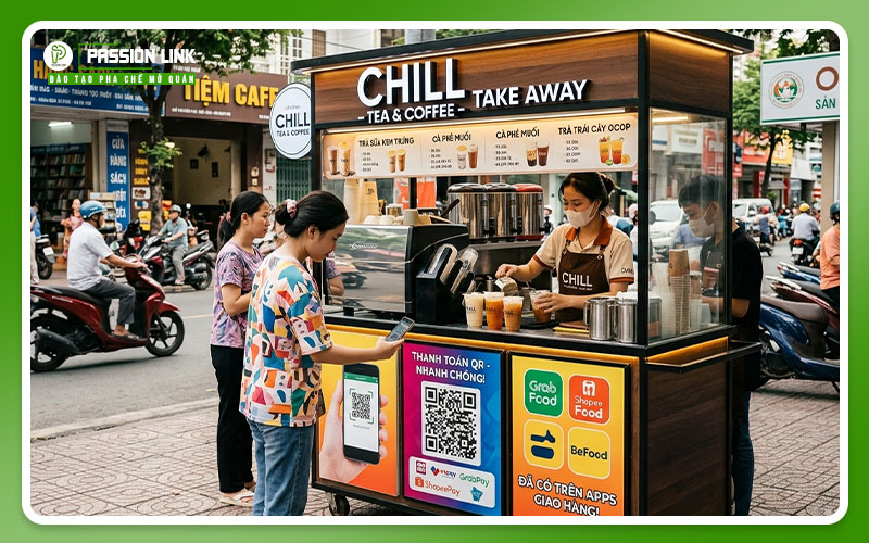 mở quán take away kiot