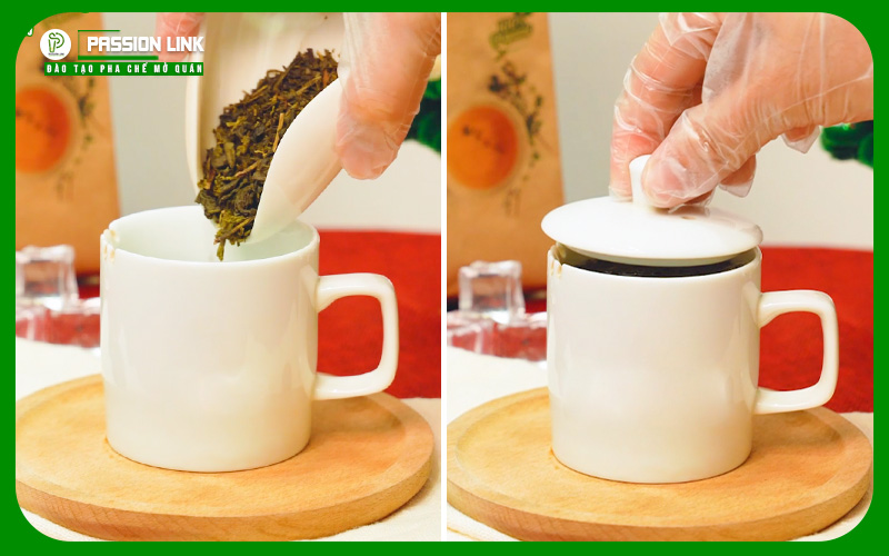 nguyên liệu lục trà kim quất matcha cloud